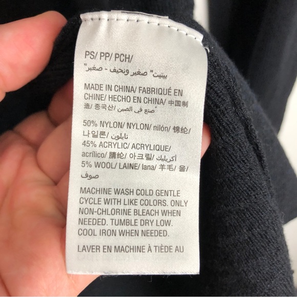 Charter Club Long Classic Black Open Cardigan - Picture 11 of 11